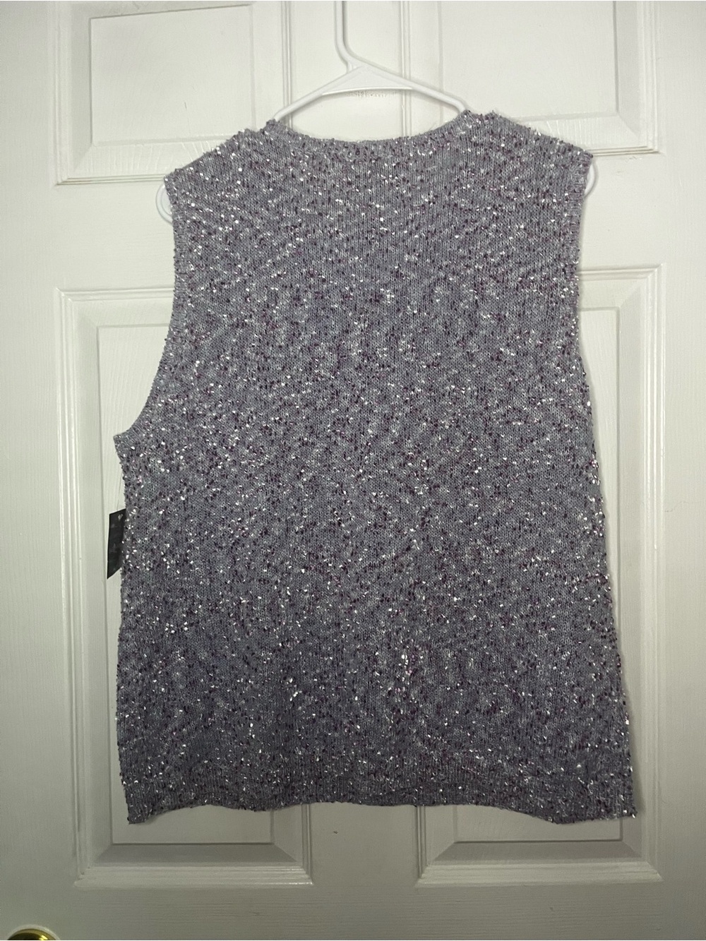 Sag Harbor Lavender Sleeveless Speckled Knit Tank - Picture 5 of 6